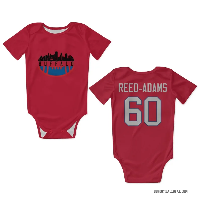 Ar'maj Reed-Adams  Red Buffalo Bills  Newborn & Infant Bodysuit