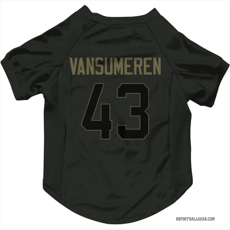 Ben VanSumeren  Black Buffalo Bills  Service Cat & Dog Pet Jersey