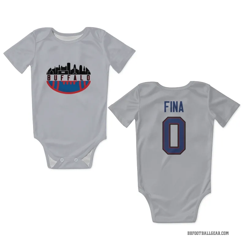 Bruno Fina  White Buffalo Bills  Newborn & Infant Bodysuit