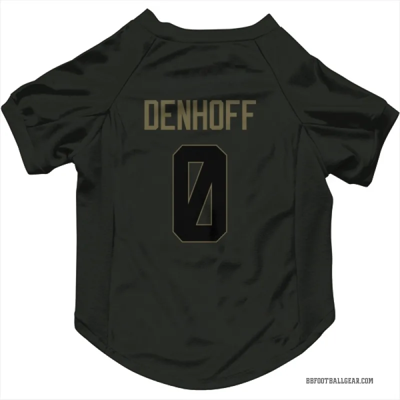 Cade Denhoff  Black Buffalo Bills  Service Cat & Dog Pet Jersey