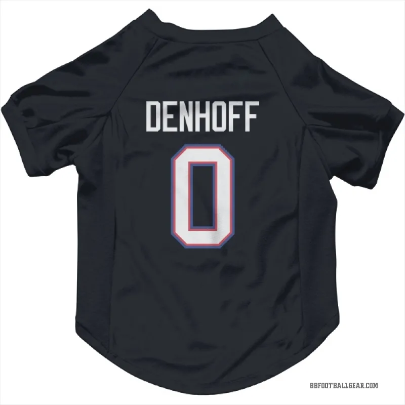 Cade Denhoff  Navy Buffalo Bills  Cat & Dog Pet Jersey