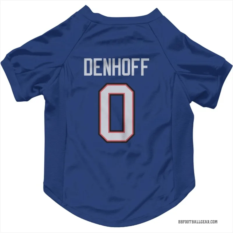 Cade Denhoff  Royal Buffalo Bills  Cat & Dog Pet Jersey