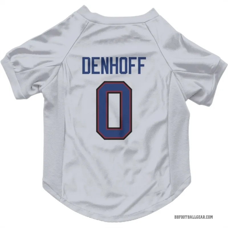 Cade Denhoff  White Buffalo Bills  Cat & Dog Pet Jersey