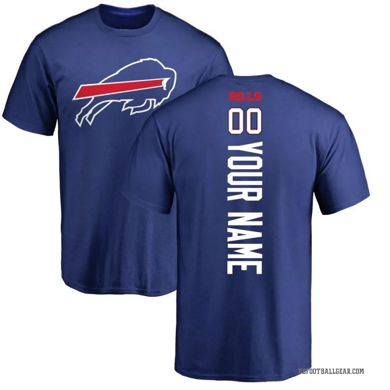 Custom Men's Royal Buffalo Bills Backer T-Shirt -