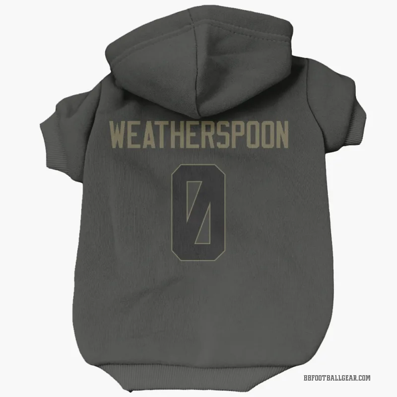 Da'Metrius Weatherspoon  Black Buffalo Bills  Service Cat & Dog Pet Hoodie