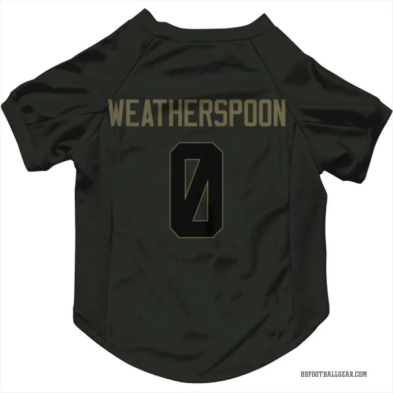 Da'Metrius Weatherspoon  Black Buffalo Bills  Service Cat & Dog Pet Jersey