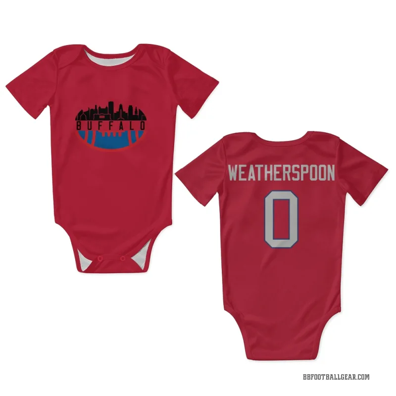 Da'Metrius Weatherspoon  Red Buffalo Bills  Newborn & Infant Bodysuit