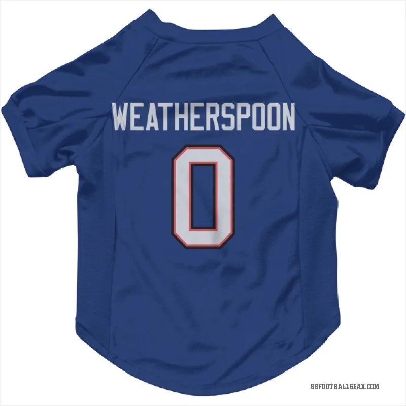 Da'Metrius Weatherspoon  Royal Buffalo Bills  Cat & Dog Pet Jersey
