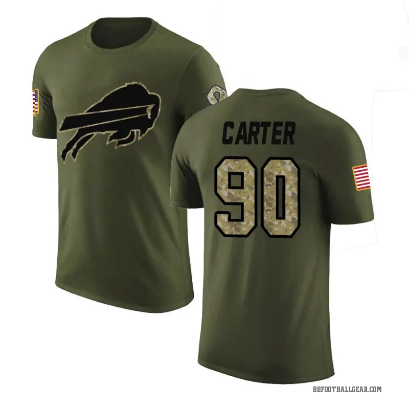 DeWayne Carter Youth Olive Buffalo Bills Salute to Service T-Shirt