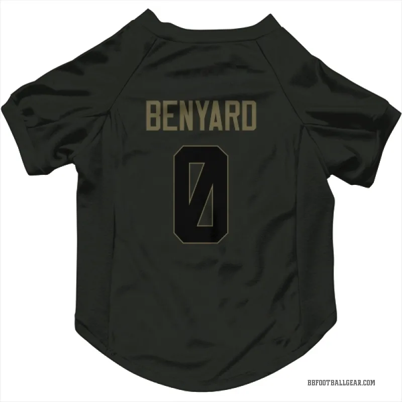 Gabriel Benyard  Black Buffalo Bills  Service Cat & Dog Pet Jersey
