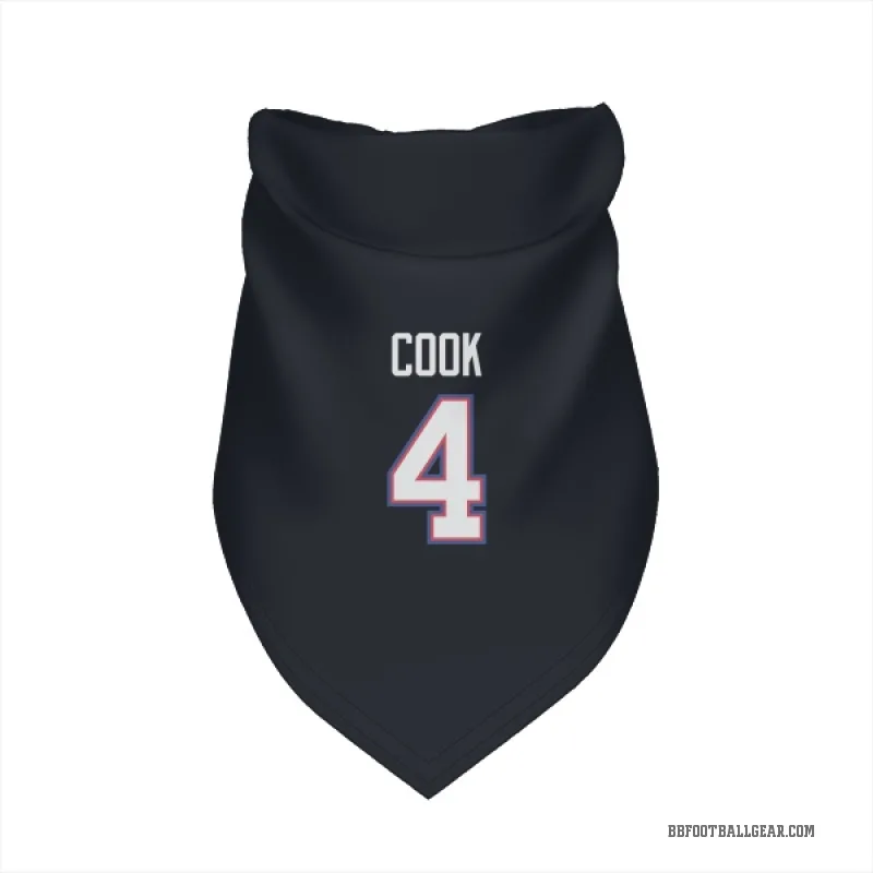 James Cook Navy Buffalo Bills Cat & Dog Pet Bandana