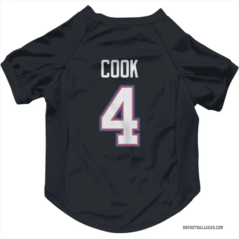 James Cook Navy Buffalo Bills Cat & Dog Pet Jersey
