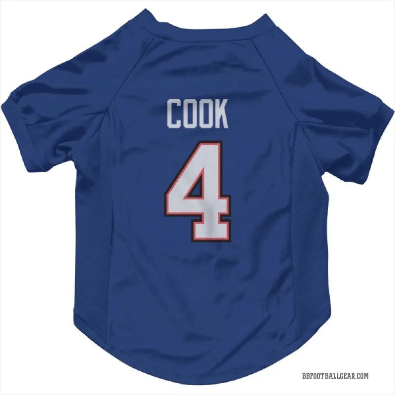 James Cook  Royal Buffalo Bills  Cat & Dog Pet Jersey