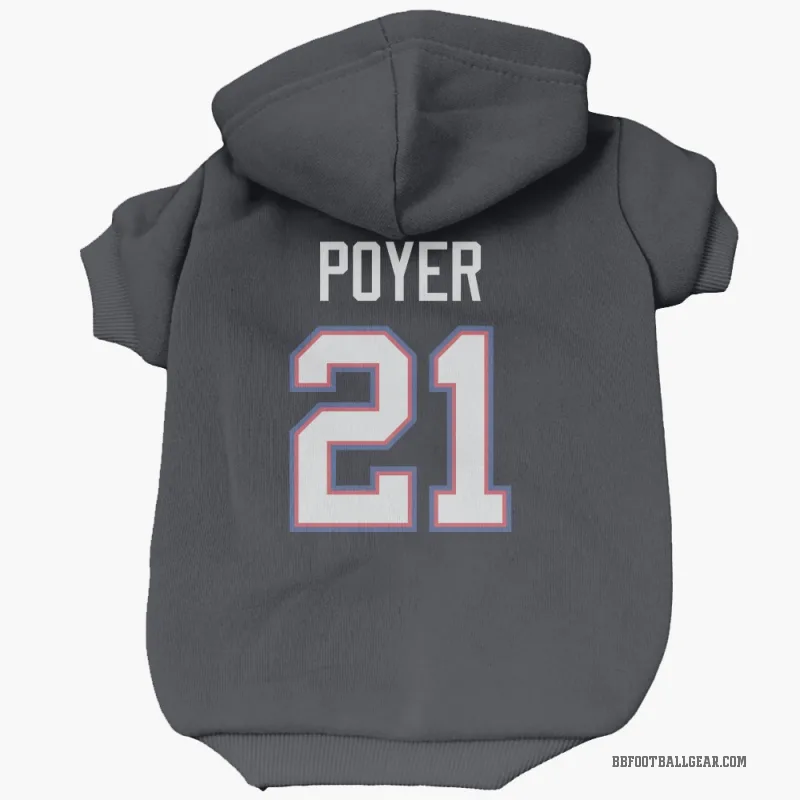 Jordan Poyer Navy Buffalo Bills Cat & Dog Pet Hoodie