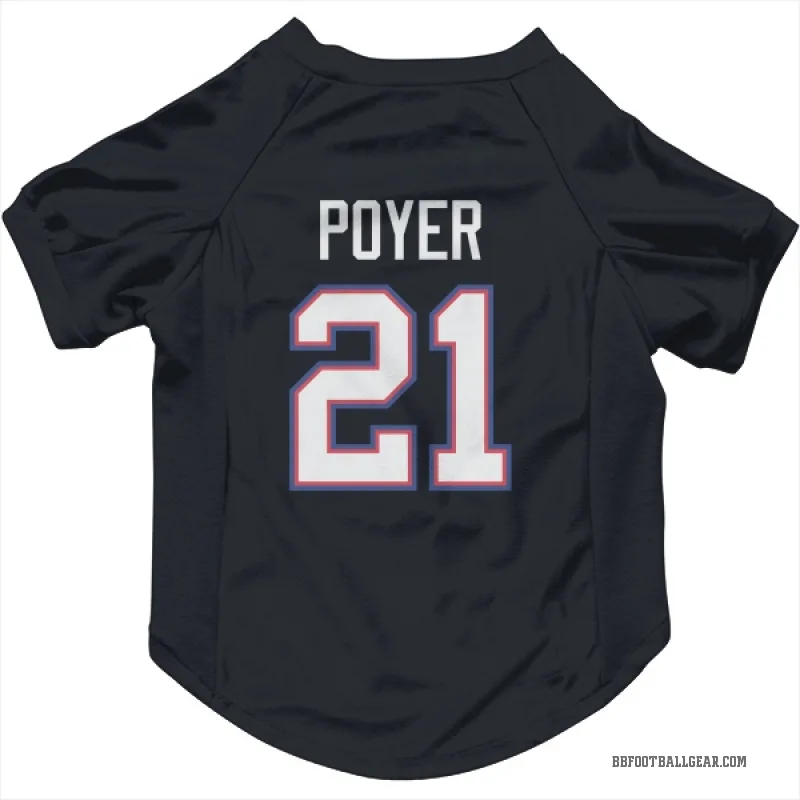 Jordan Poyer Navy Buffalo Bills Cat & Dog Pet Jersey