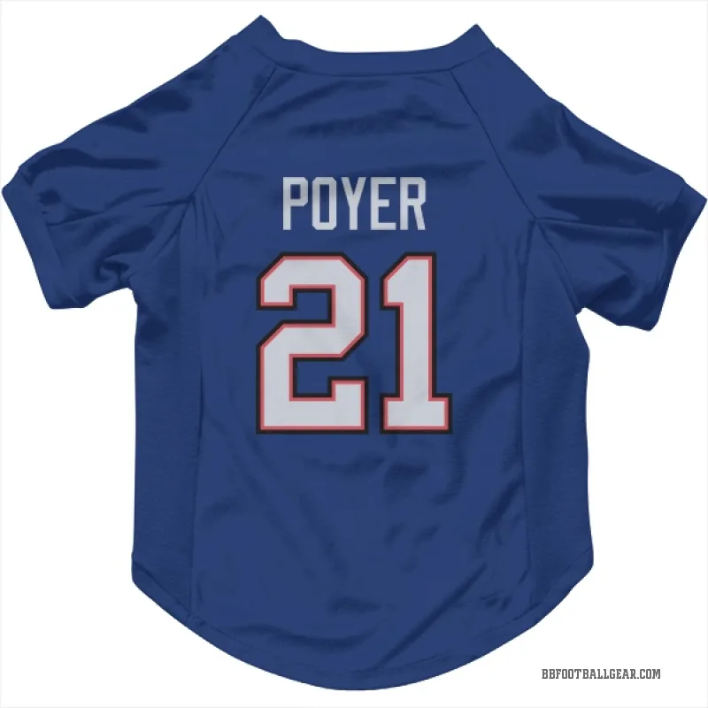 Jordan Poyer Royal Buffalo Bills Cat & Dog Pet Jersey