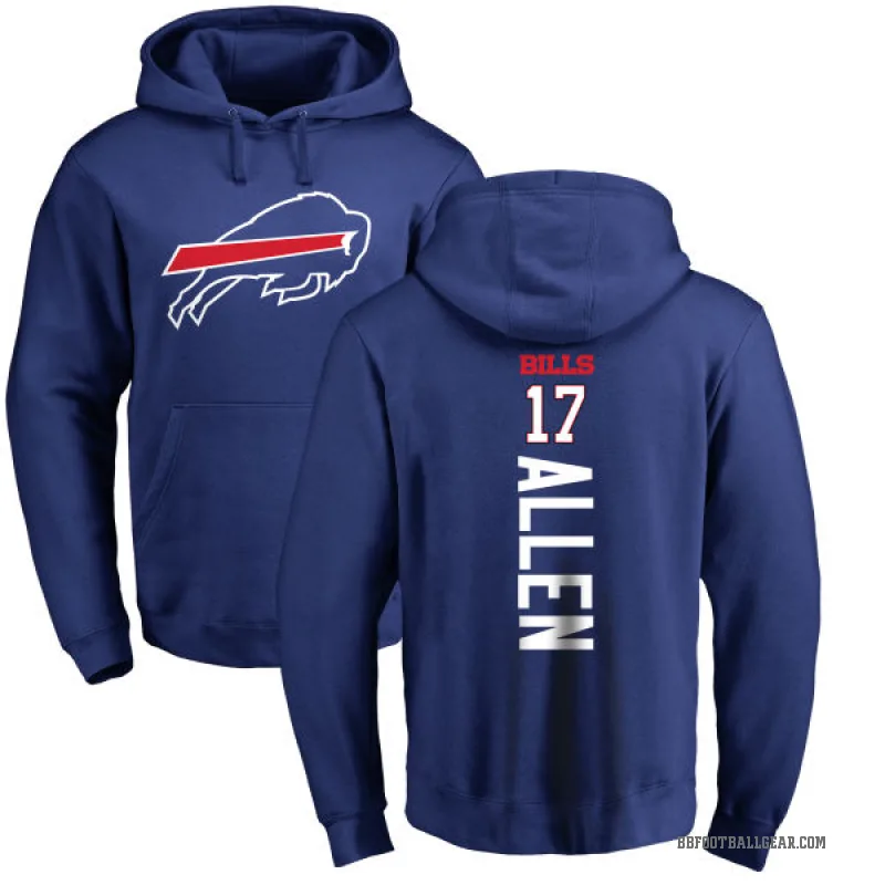 Josh Allen Men's Royal Buffalo Bills Pro Line Backer Pullover Hoodie