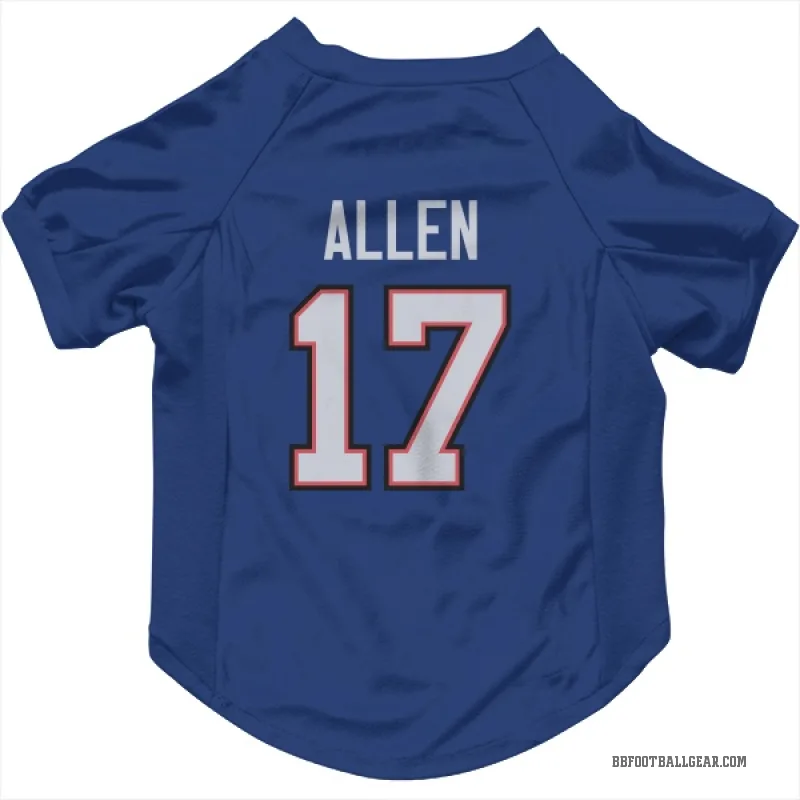Josh Allen  Royal Buffalo Bills  Cat & Dog Pet Jersey