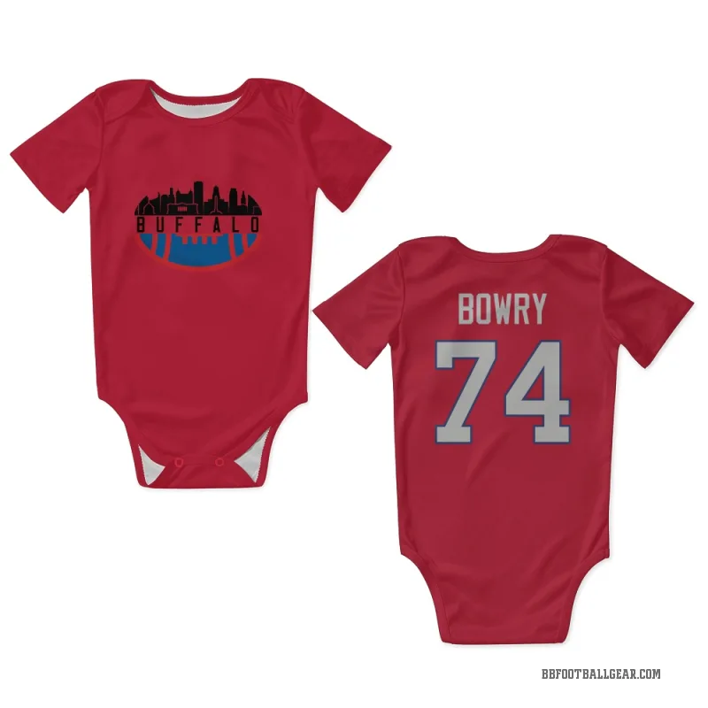 Jude Bowry  Red Buffalo Bills  Newborn & Infant Bodysuit