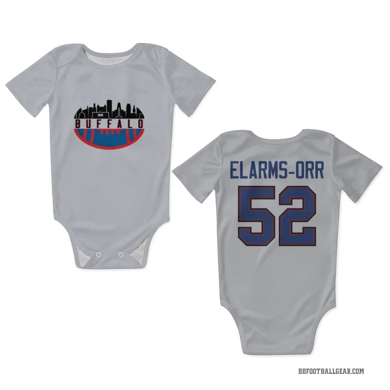 Kaleb Elarms-Orr  White Buffalo Bills  Newborn & Infant Bodysuit