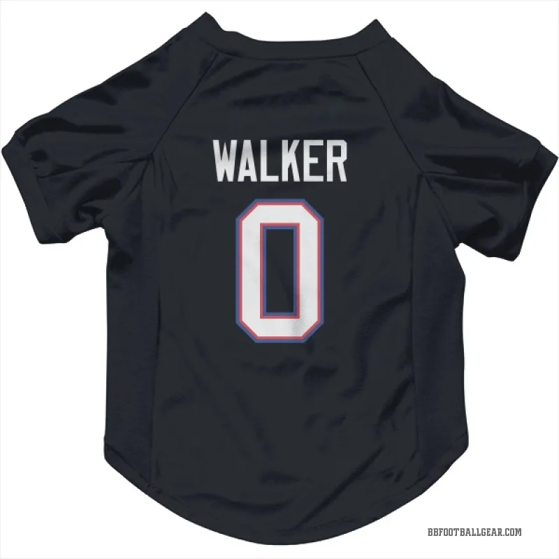 Kani Walker  Navy Buffalo Bills  Cat & Dog Pet Jersey