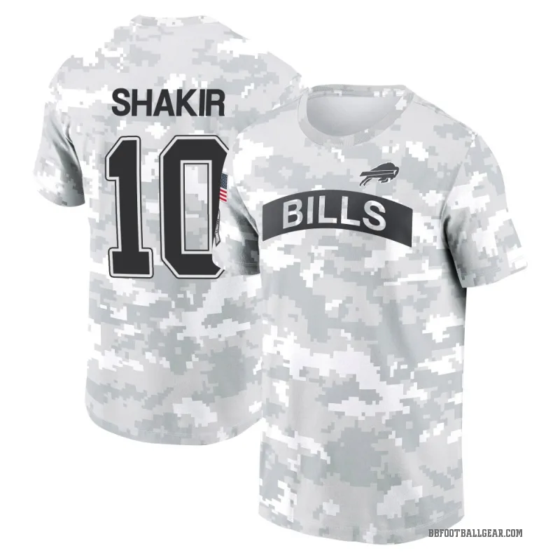 Khalil Shakir Men's Camo Buffalo Bills Arctic 2024 Salute to Service Performance T-Shirt