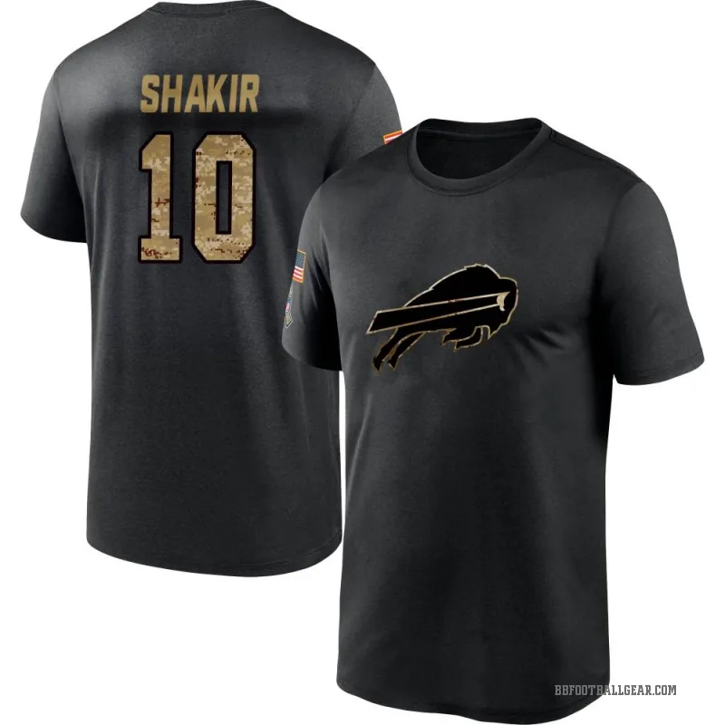 Khalil Shakir Youth Black Buffalo Bills 2020 Salute To Service Performance T-Shirt