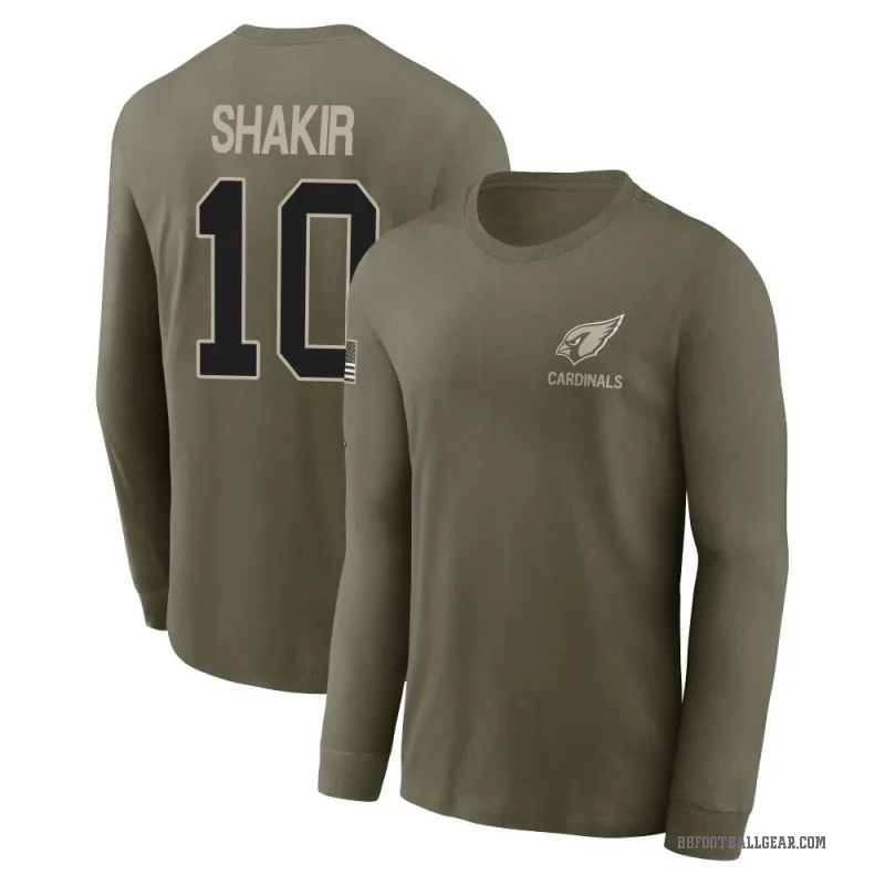 Khalil Shakir Youth Olive Buffalo Bills 2025 Salute to Service Sideline Long Sleeve T-Shirt