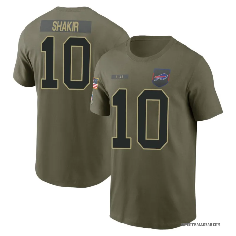 Khalil Shakir Youth Olive Buffalo Bills 2025 Salute to Service T-Shirt