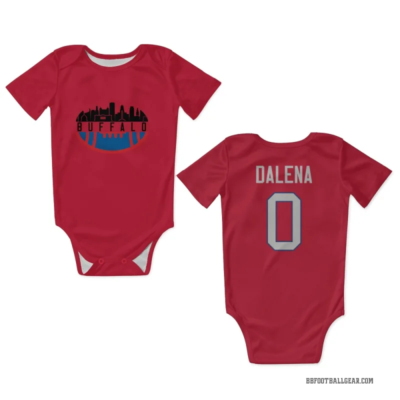 Mac Dalena  Red Buffalo Bills  Newborn & Infant Bodysuit