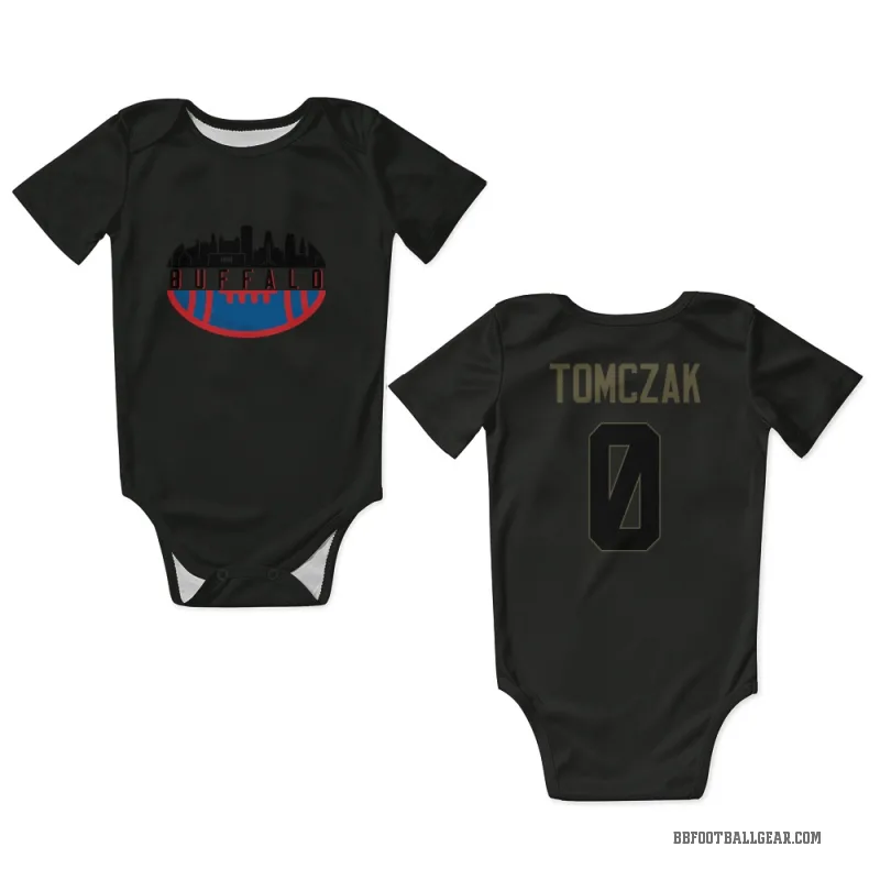 Max Tomczak  Black Buffalo Bills  Service Newborn & Infant Bodysuit