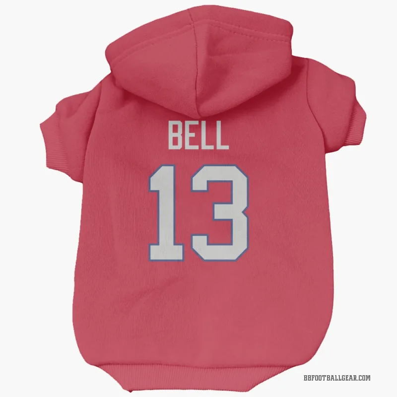 Skyler Bell  Red Buffalo Bills  Cat & Dog Pet Hoodie