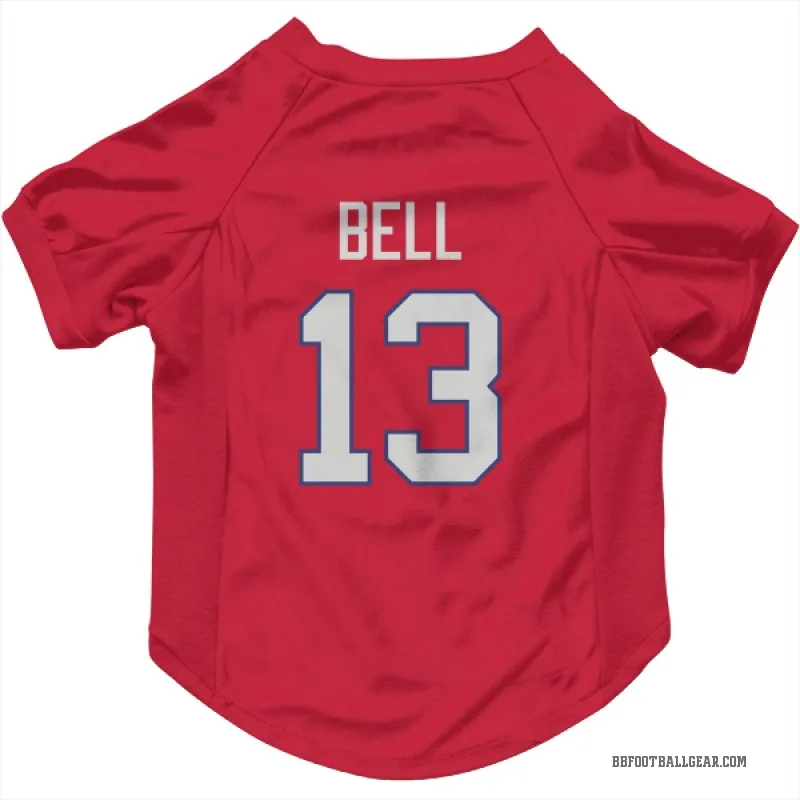 Skyler Bell  Red Buffalo Bills  Cat & Dog Pet Jersey