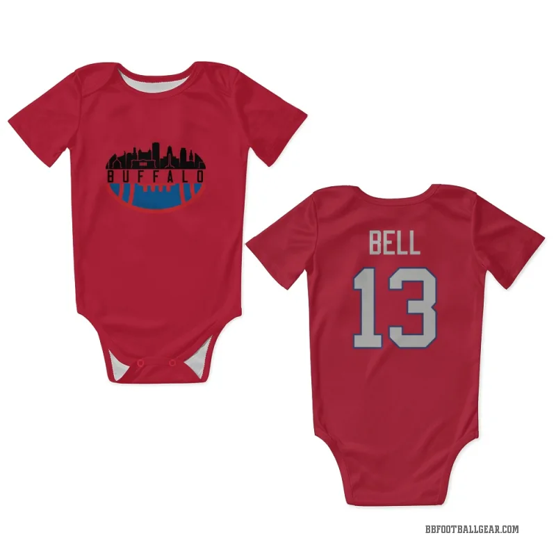 Skyler Bell  Red Buffalo Bills  Newborn & Infant Bodysuit