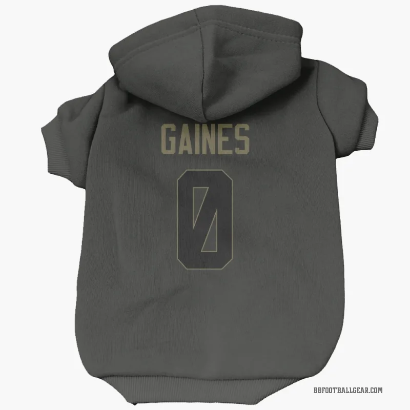 Theron Gaines  Black Buffalo Bills  Service Cat & Dog Pet Hoodie