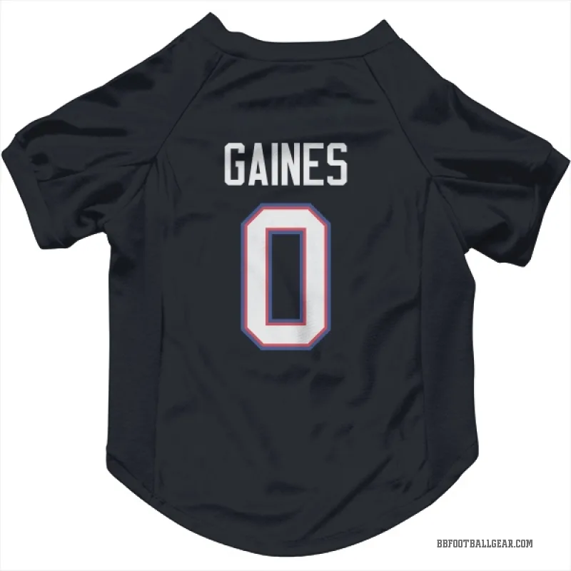 Theron Gaines  Navy Buffalo Bills  Cat & Dog Pet Jersey