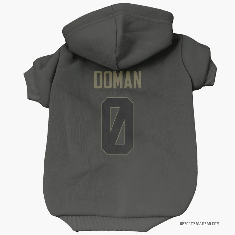Tommy Doman  Black Buffalo Bills  Service Cat & Dog Pet Hoodie