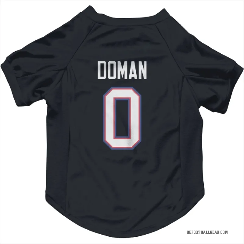 Tommy Doman  Navy Buffalo Bills  Cat & Dog Pet Jersey