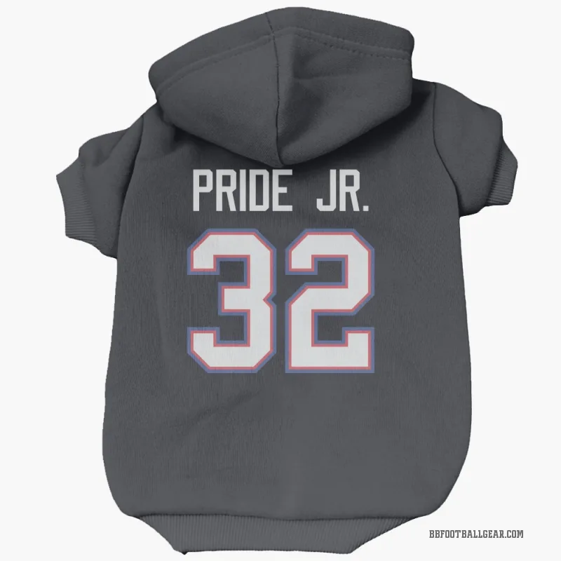 Toriano Pride Jr.  Navy Buffalo Bills  Cat & Dog Pet Hoodie