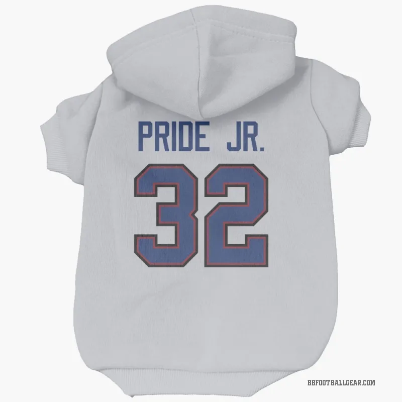Toriano Pride Jr.  White Buffalo Bills  Cat & Dog Pet Hoodie