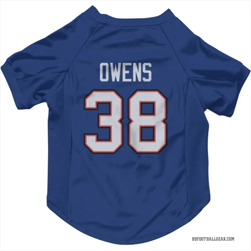 Wande Owens  Royal Buffalo Bills  Cat & Dog Pet Jersey