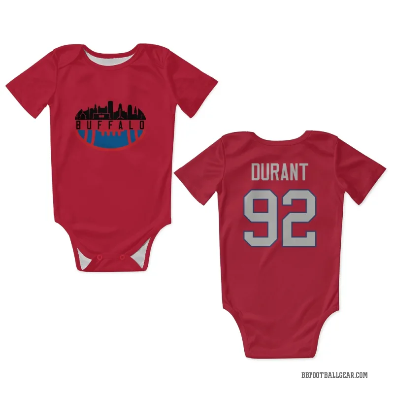 Zane Durant  Red Buffalo Bills  Newborn & Infant Bodysuit
